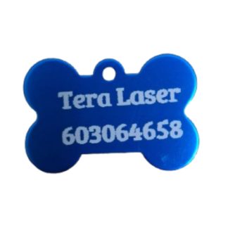Imagen Chapa Identificativa para Perros Azul Oscuro