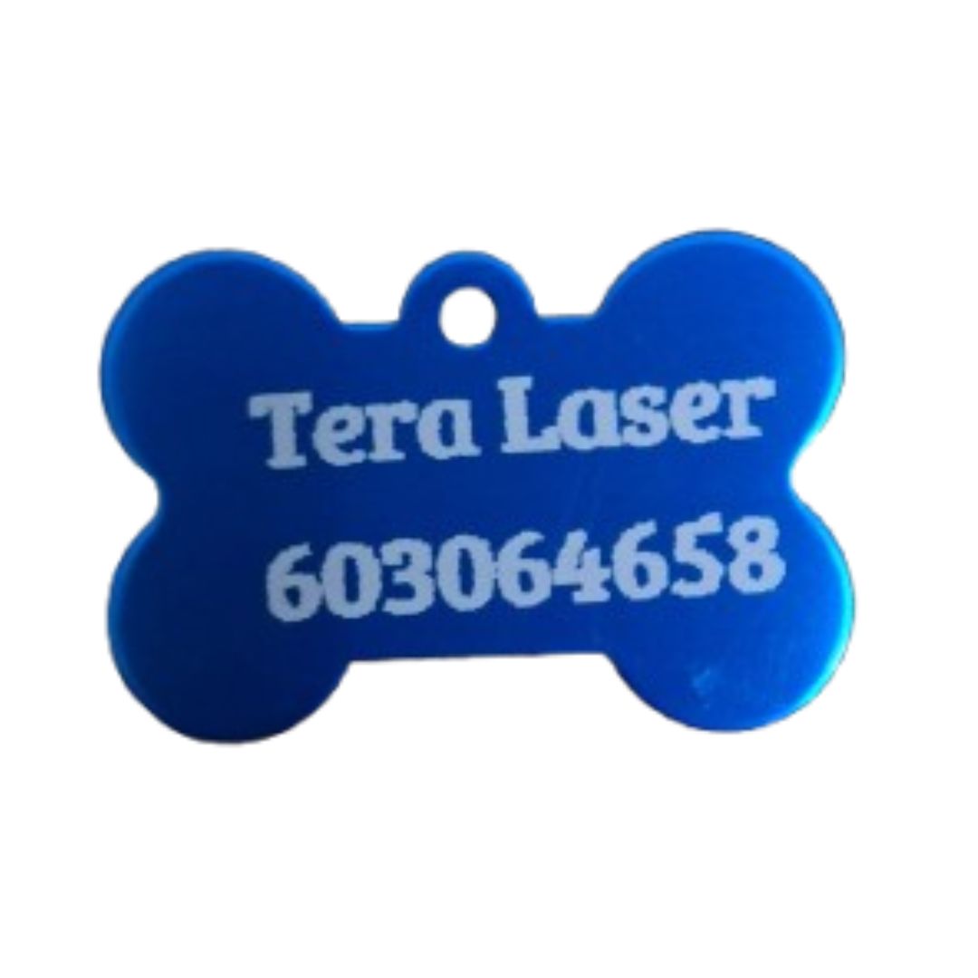 Imagen Chapa Identificativa para Perros Azul Oscuro