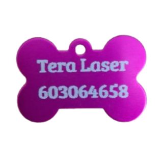 Imagen Chapa Para Perros rosa fuxia
